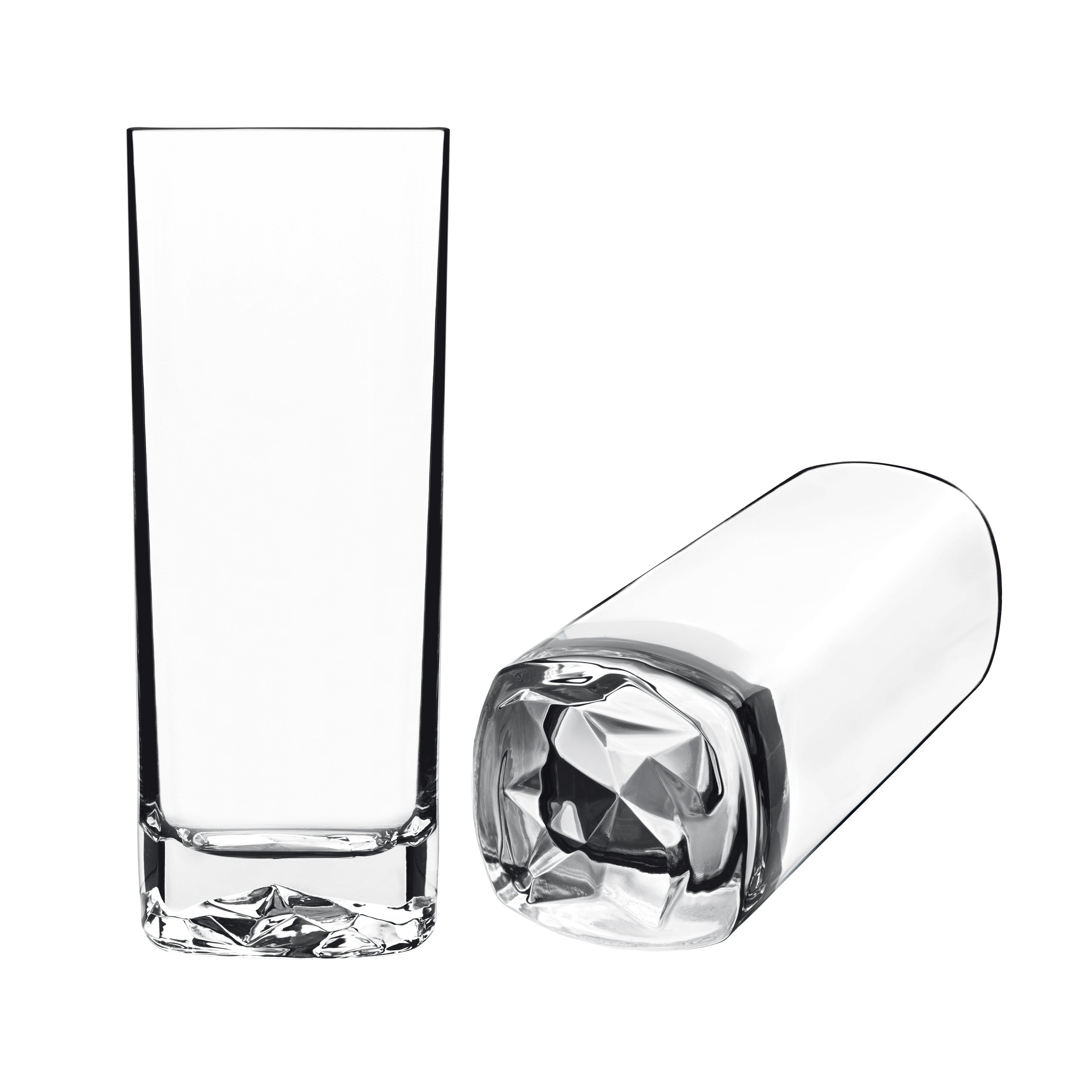 Italian Premium Highball Glasses | 15oz | On The Rocks | Set of 4 - Luigi Bormioli USA