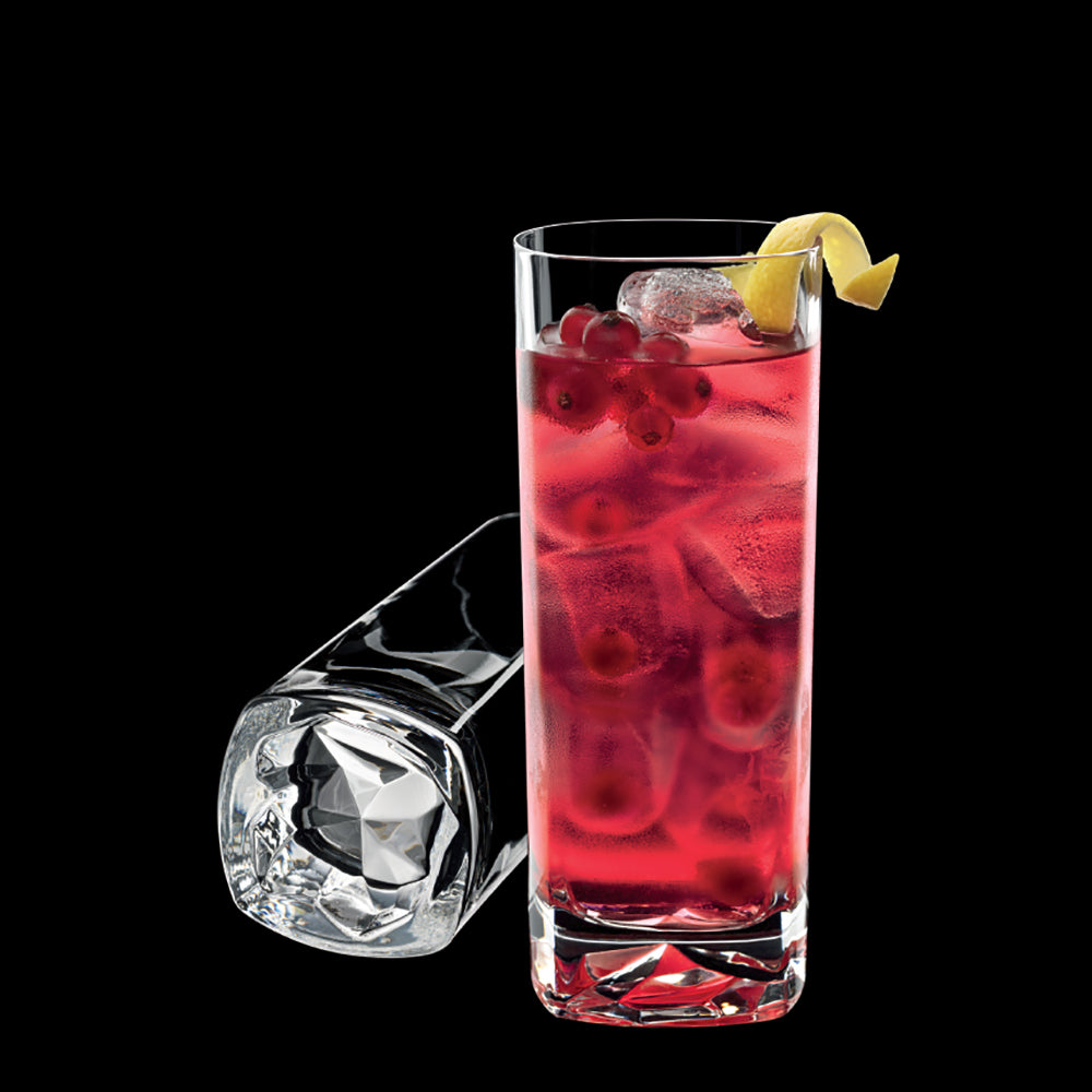 Italian Premium Highball Glasses | 15oz | On The Rocks | Set of 4 - Luigi Bormioli USA