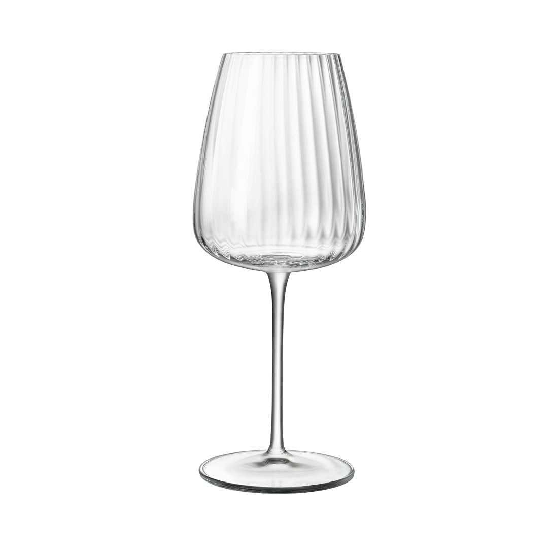 Italian Premium Chardonnay White Wine Glasses | 18.5oz | Optica | Set of 4 - Luigi Bormioli USA