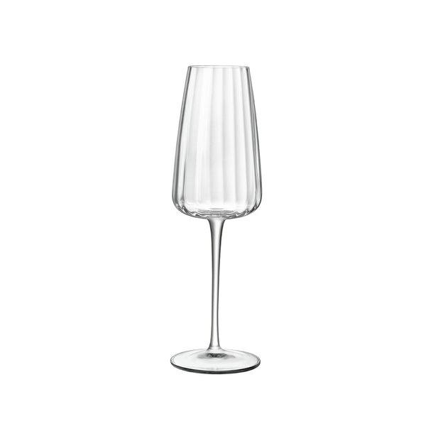 Luigi Bormioli Optica 7 oz Prosecco / Sparkling Wine Glasses (Set Of 4)