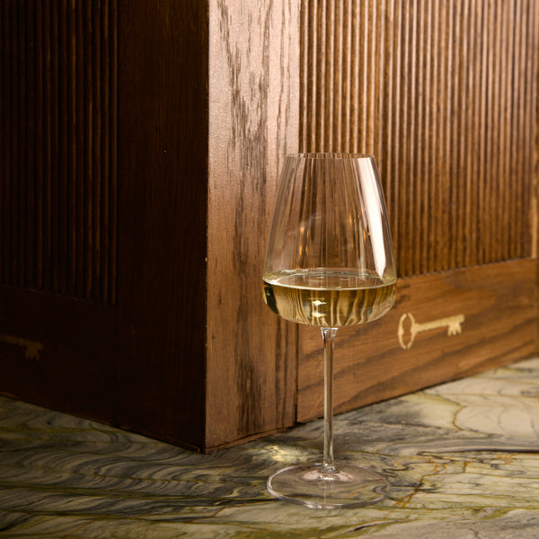 Luigi Bormioli Optica 18.5 oz Chardonnay White Wine Glasses (Set of 4)