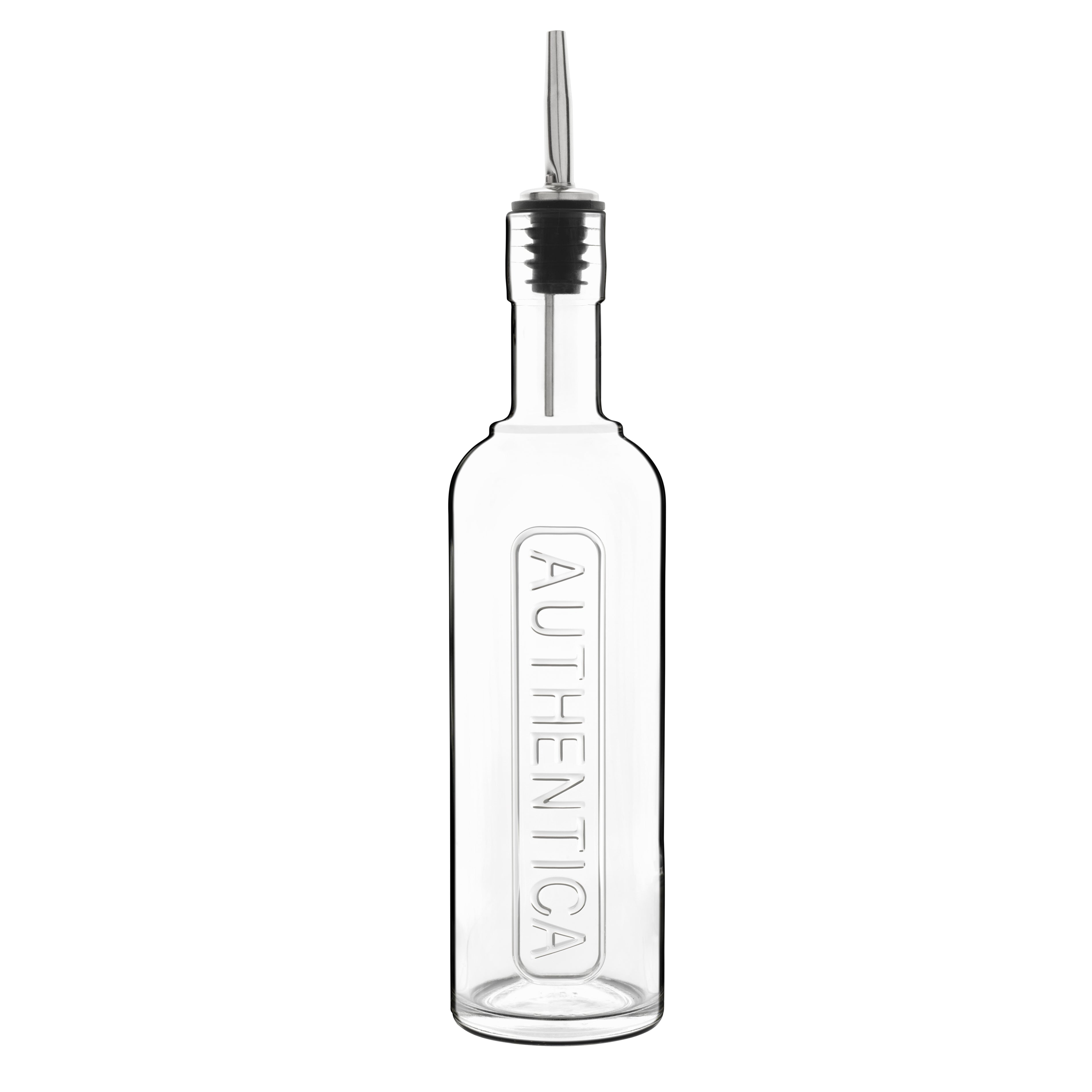 Italian Premium Authentica Glass Bottle with Pourer | 17oz | Optima | 1 Piece - Luigi Bormioli USA