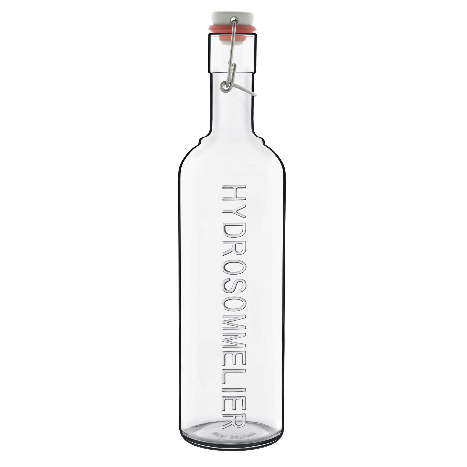 Italian Premium Hydrosommelier Glass Bottle with Airtight Closure | 34oz | Optima | 1 Piece - Luigi Bormioli USA