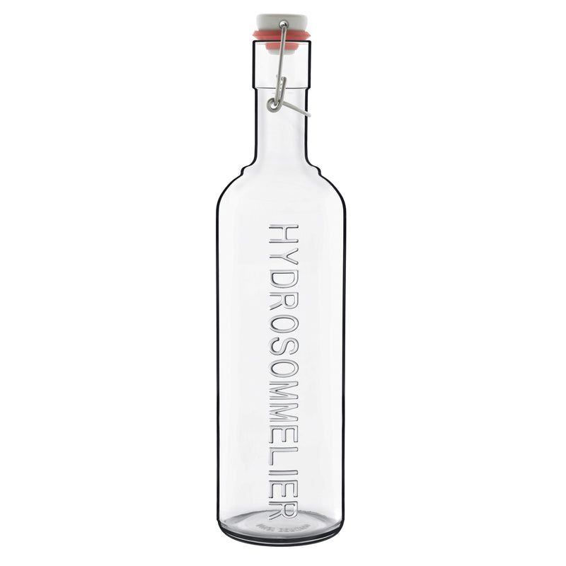 Luigi Bormioli Optima 34 oz Hydrosommelier Bottle with Stainless Steel Airtight Closure (1 Piece)