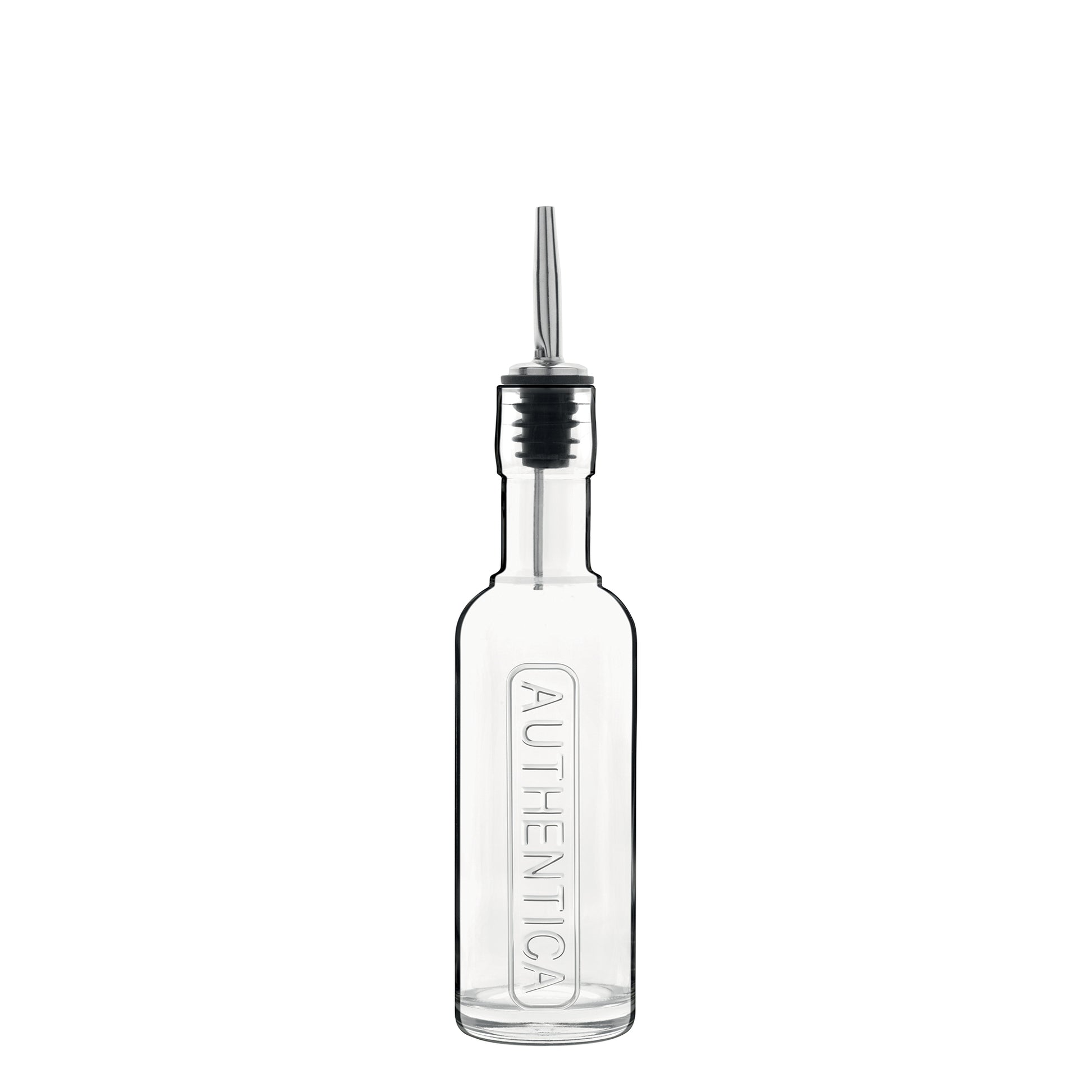 Italian Premium Authentica Glass Bottle with Pourer | 8.5oz | Optima | 1 Piece - Luigi Bormioli USA