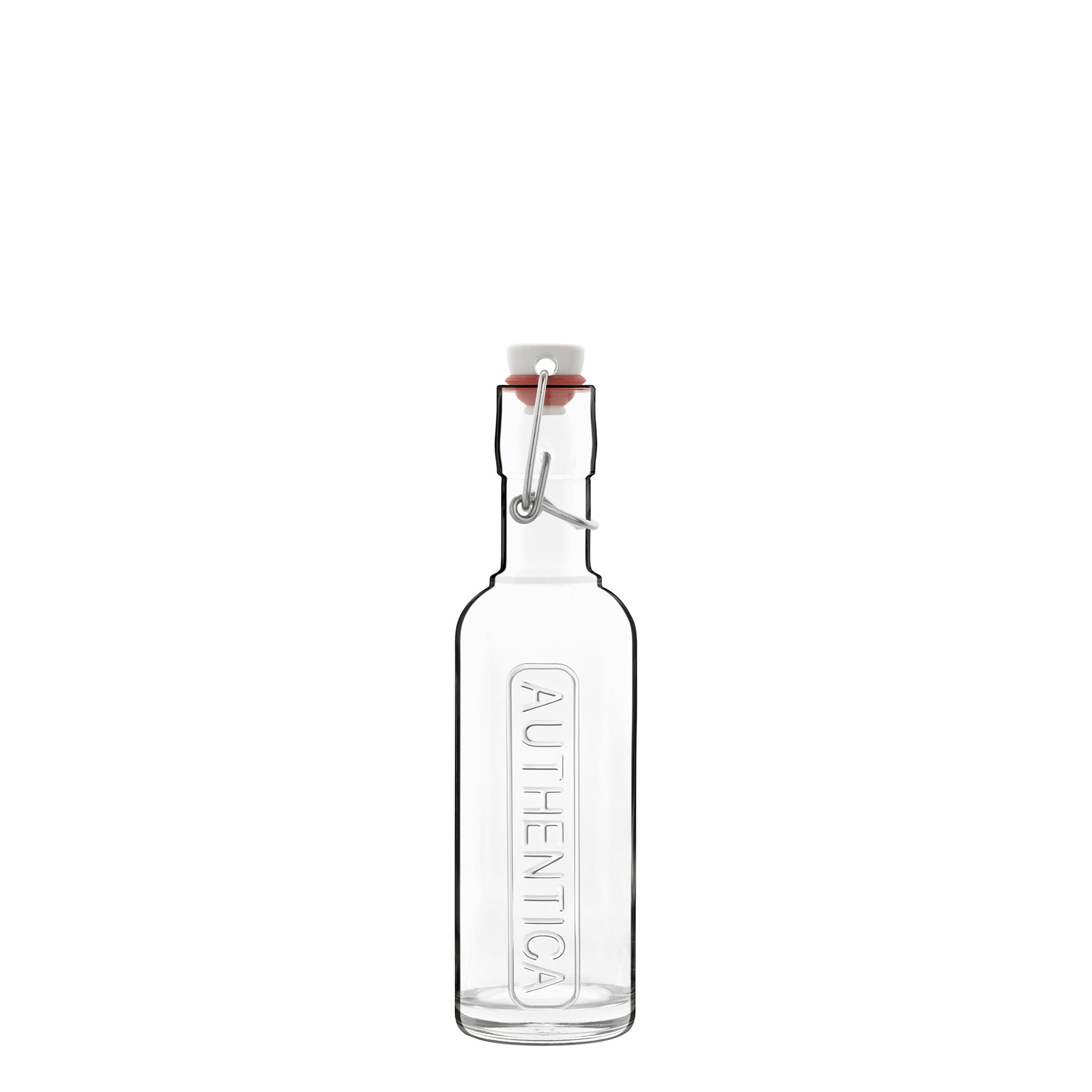 Italian Premium Authentica Glass Bottle with Steel Airtight Closure | 8.5oz | Optima | 1 Piece - Luigi Bormioli USA