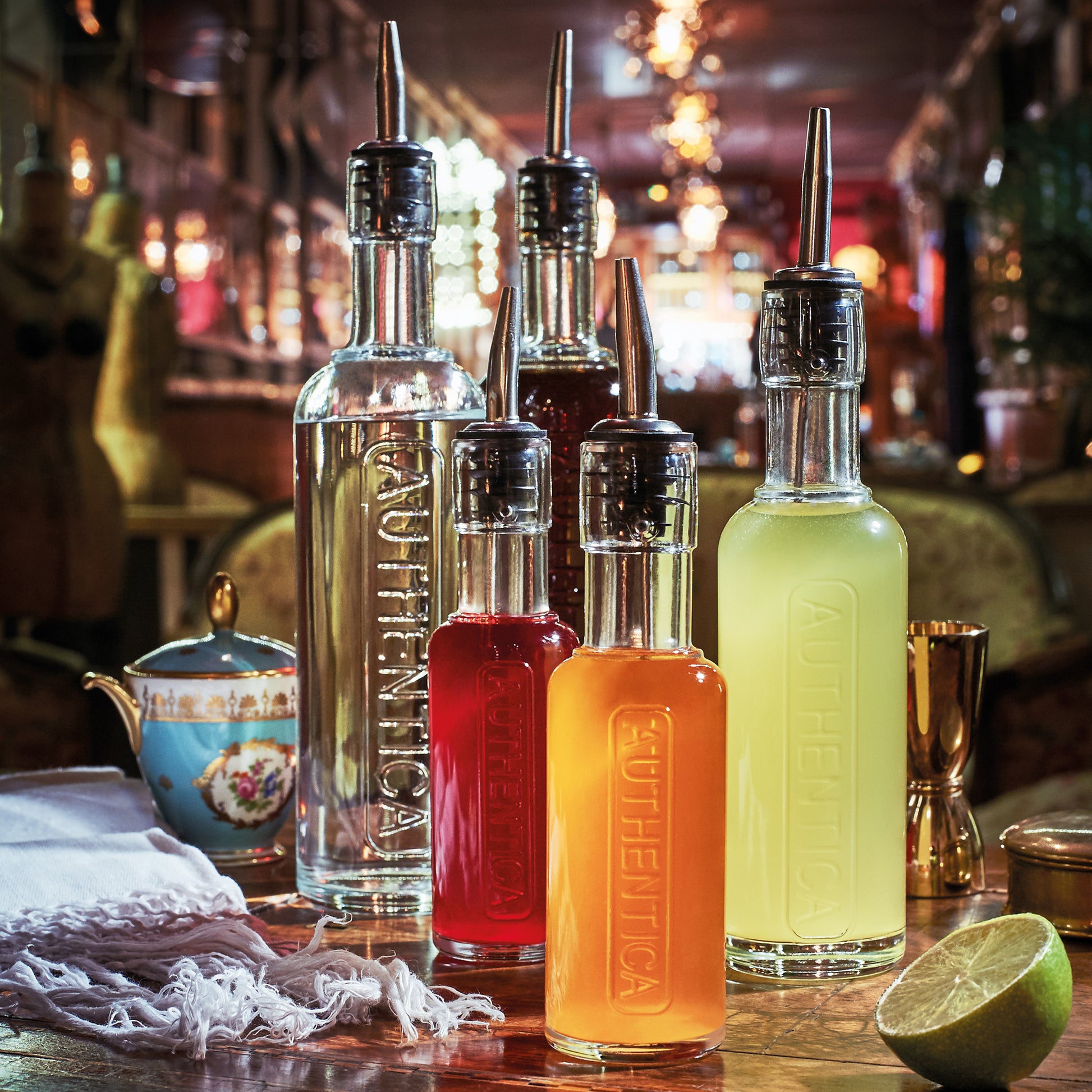 Italian Premium Authentica Glass Bottle with Pourer | 4.5oz | Optima | 1 Piece - Luigi Bormioli USA