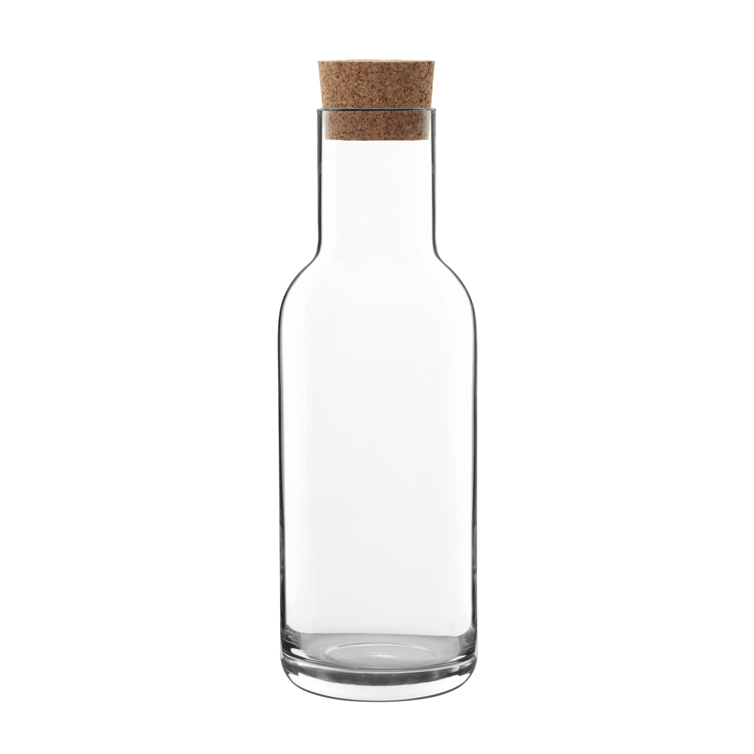 Italian Premium Glass Carafe with Cork Stopper | 34oz | Sublime - Luigi Bormioli USA