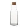 Italian Premium Glass Carafe with Cork Stopper | 34oz | Sublime - Luigi Bormioli USA
