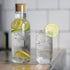 Italian Premium Glass Carafe with Cork Stopper | 34oz | Sublime - Luigi Bormioli USA
