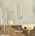 Italian Premium Champagne Flute Glasses | 7oz | Sublime | Set of 4 - Luigi Bormioli USA