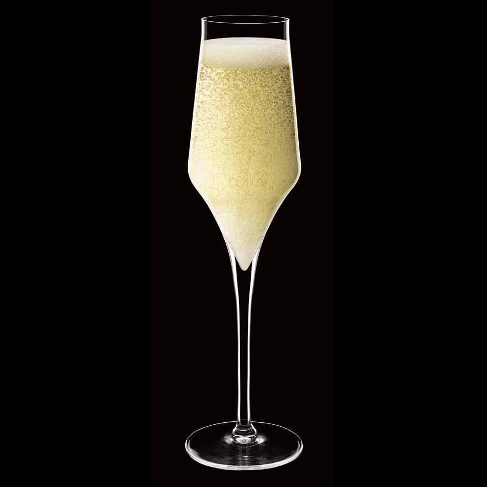 Italian Premium Champagne Glasses | 8oz | Supremo | Set of 2