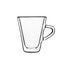 Espressino Double Wall Glasses | 3.5oz | Thermic | Set of 2 - Luigi Bormioli USA