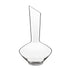 A clear Vinea glass wine decanter with a narrow neck and a wide base, designed for oxygenating and serving wine on a white background