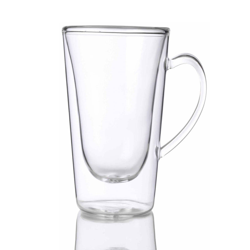 Thermic Glass 14 oz Hot Drink Cup (Set Of 2) - Luigi Bormioli USA