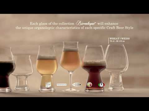 Luigi Bormioli Birrateque 18.25 oz Pilsner Beer Glasses Set of 2